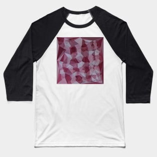 Cornell Red Abstract Low Polygon Background Baseball T-Shirt